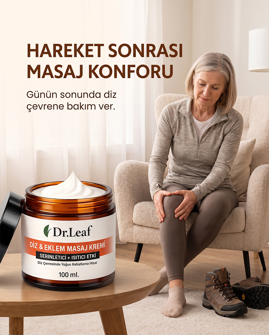 Hareket sonrası diz çevrene hak ettiği masaj