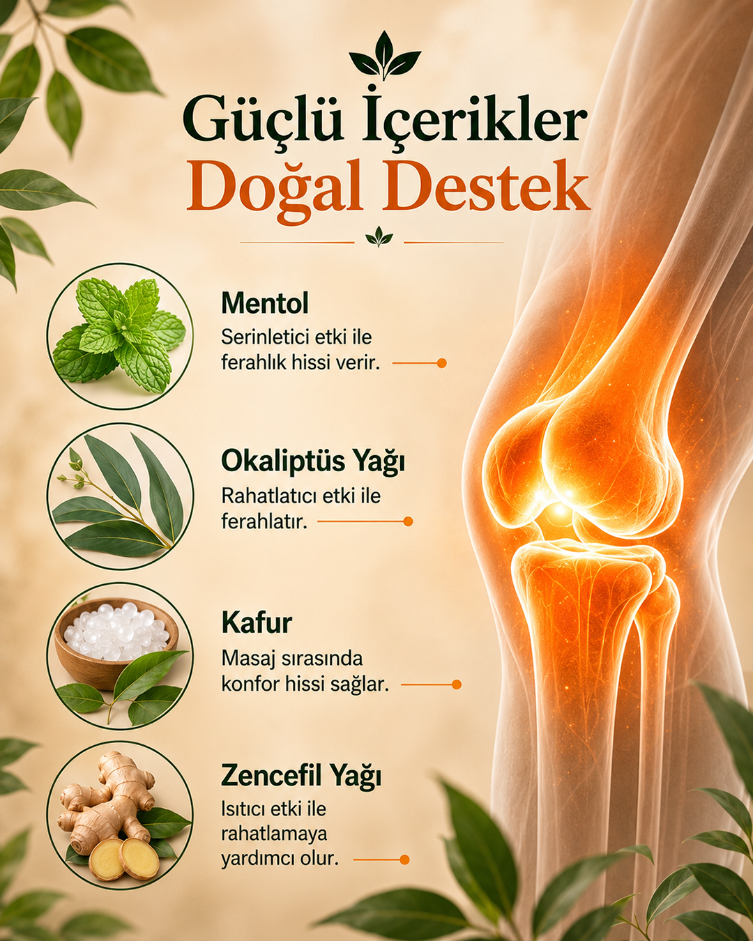 Diz ve Eklem Rahatlatıcı Masaj Kremi - görsel 4