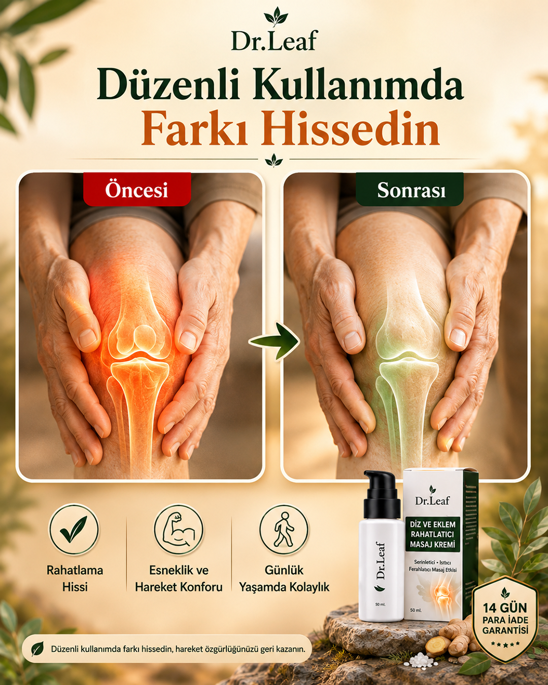 Diz ve Eklem Rahatlatıcı Masaj Kremi - görsel 6