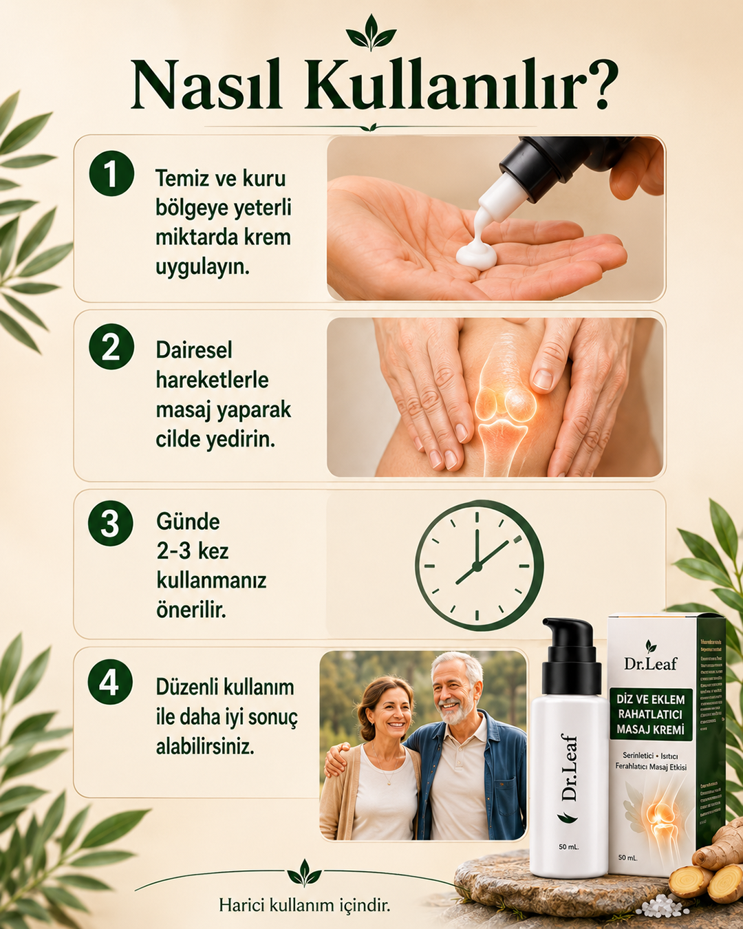 Diz ve Eklem Rahatlatıcı Masaj Kremi - görsel 7