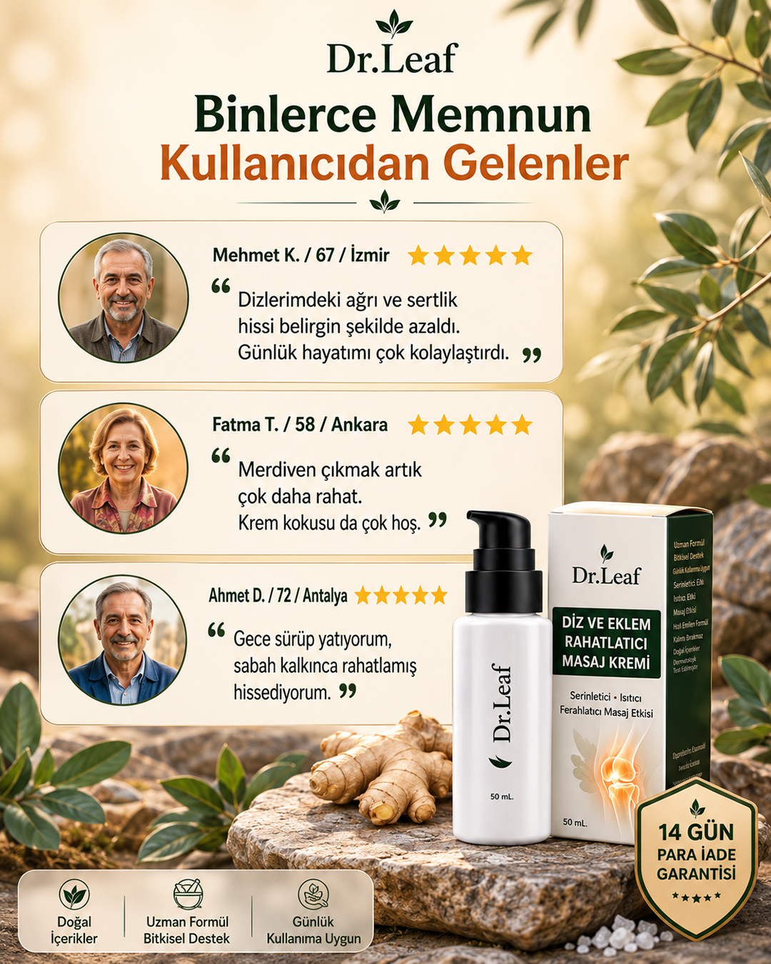 Diz ve Eklem Rahatlatıcı Masaj Kremi - görsel 8