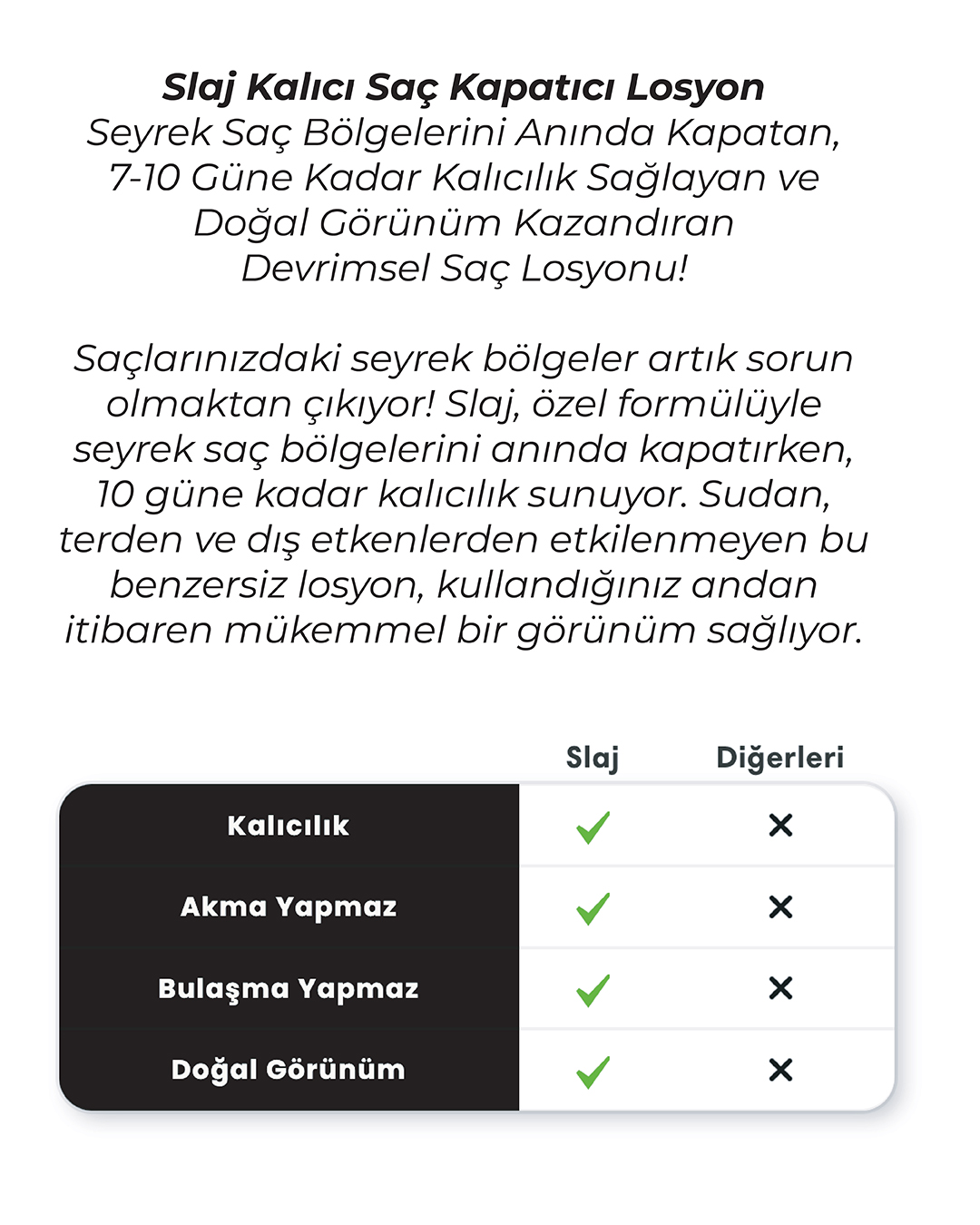 Slaj Saç Kapatıcı - görsel 4