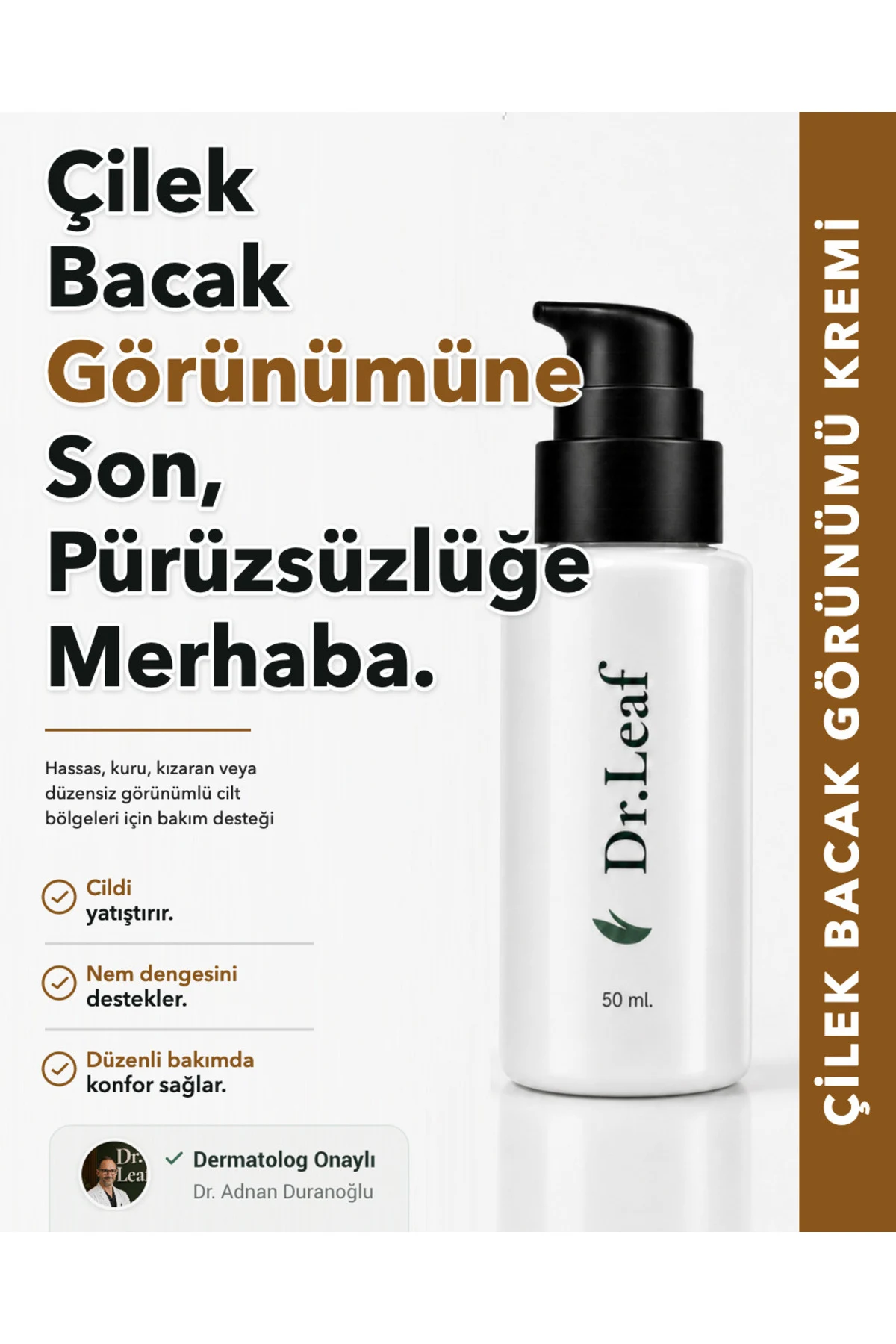 Çilek Bacak Görünümü Kremi – Üre + Gliserin 50 m - görsel 1
