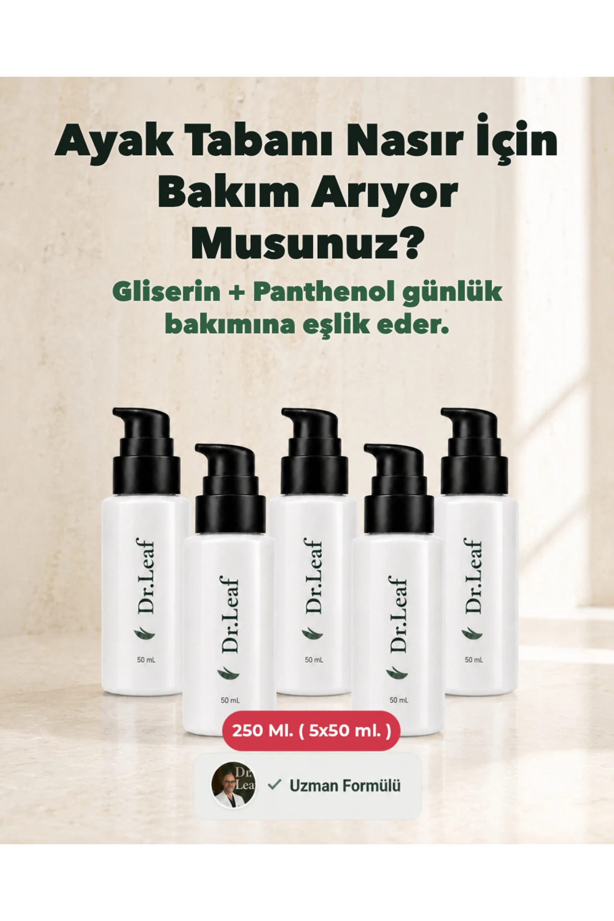 Çok Kuru Topuk Nem Kremi – Üre + Gliserin 250 ml - görsel 1