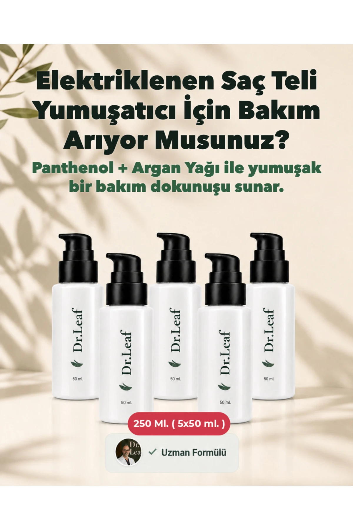 Elektriklenen Saç Kontrol Bakım Kremi – Argan Ya - görsel 1