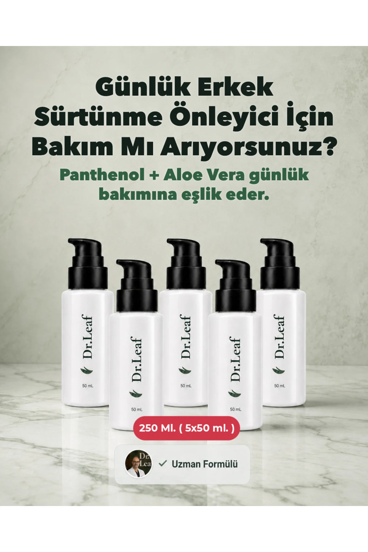 Erkek Batık Kıl Bakım Kremi – Panthenol + Aloe V - görsel 1