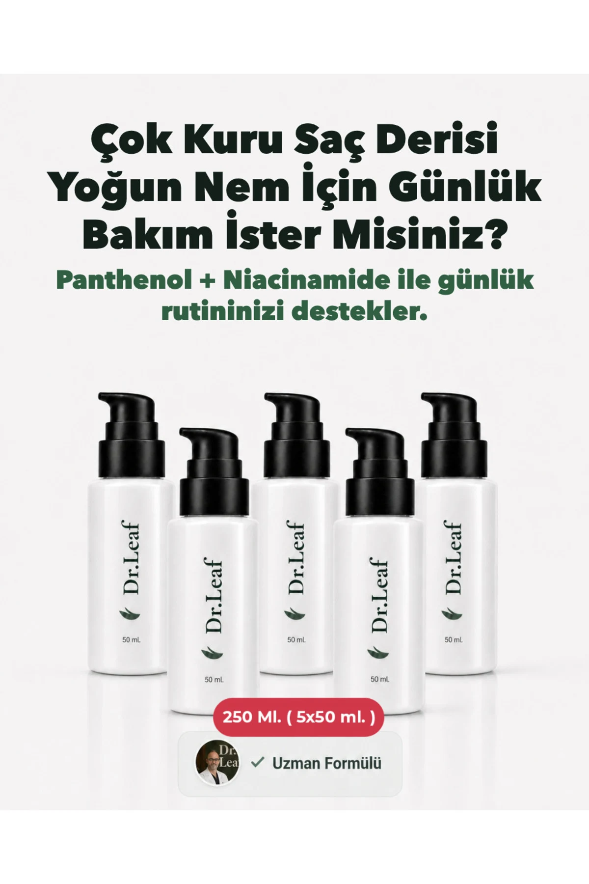 Kepekli Kuru Saç Dipleri Kremi 250 ml (5 x 50 ml - görsel 1