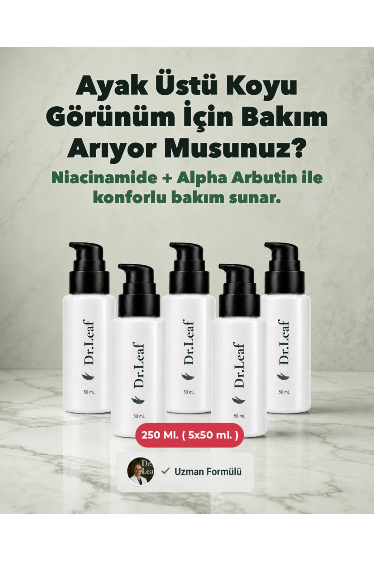 Kremi – Niacinamide + Vitamin C 250 ml (5 x 50 m - görsel 1