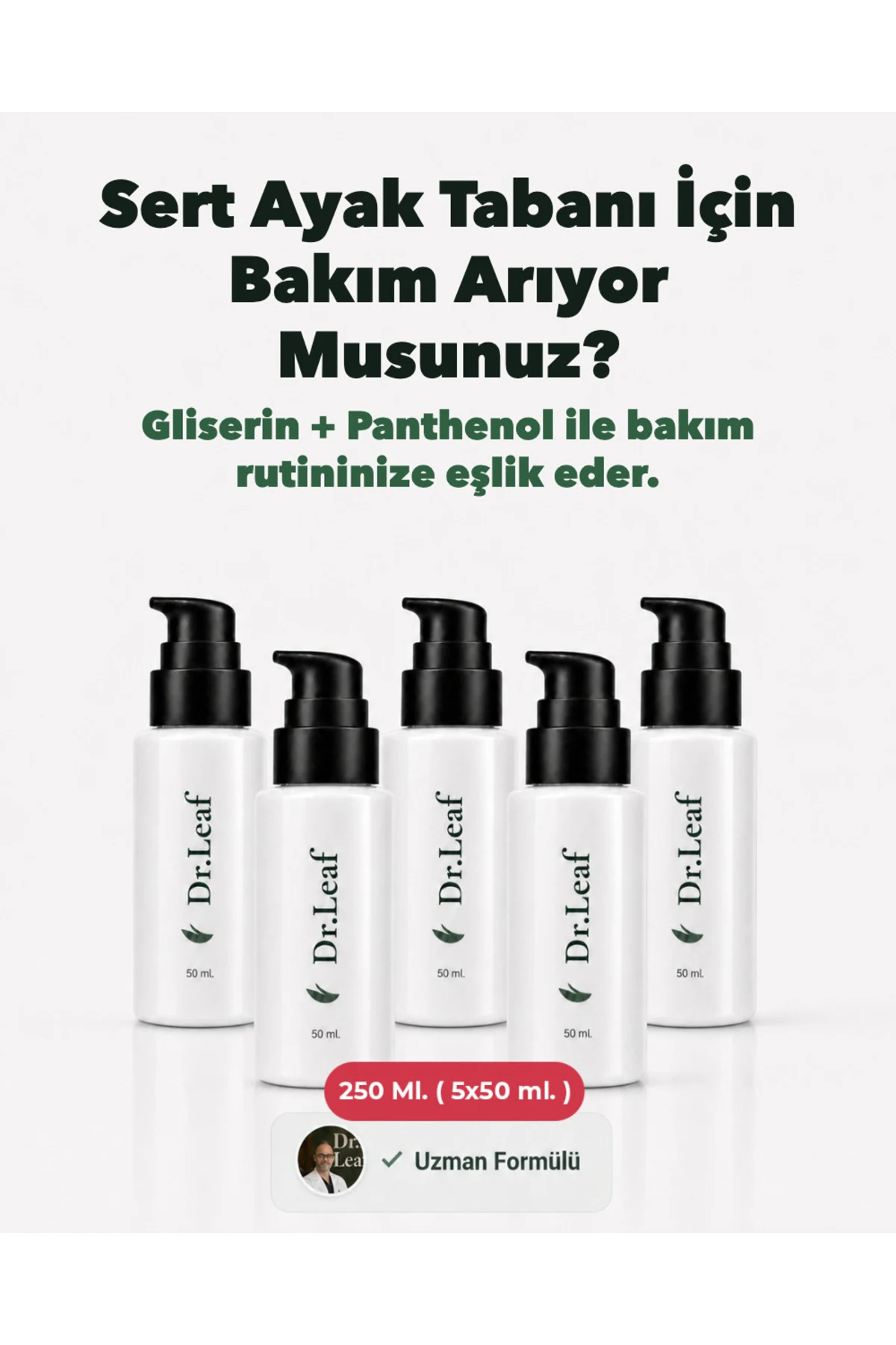 Nem Destekli Bakım Kremi – Üre + Panthenol 250 m - görsel 1