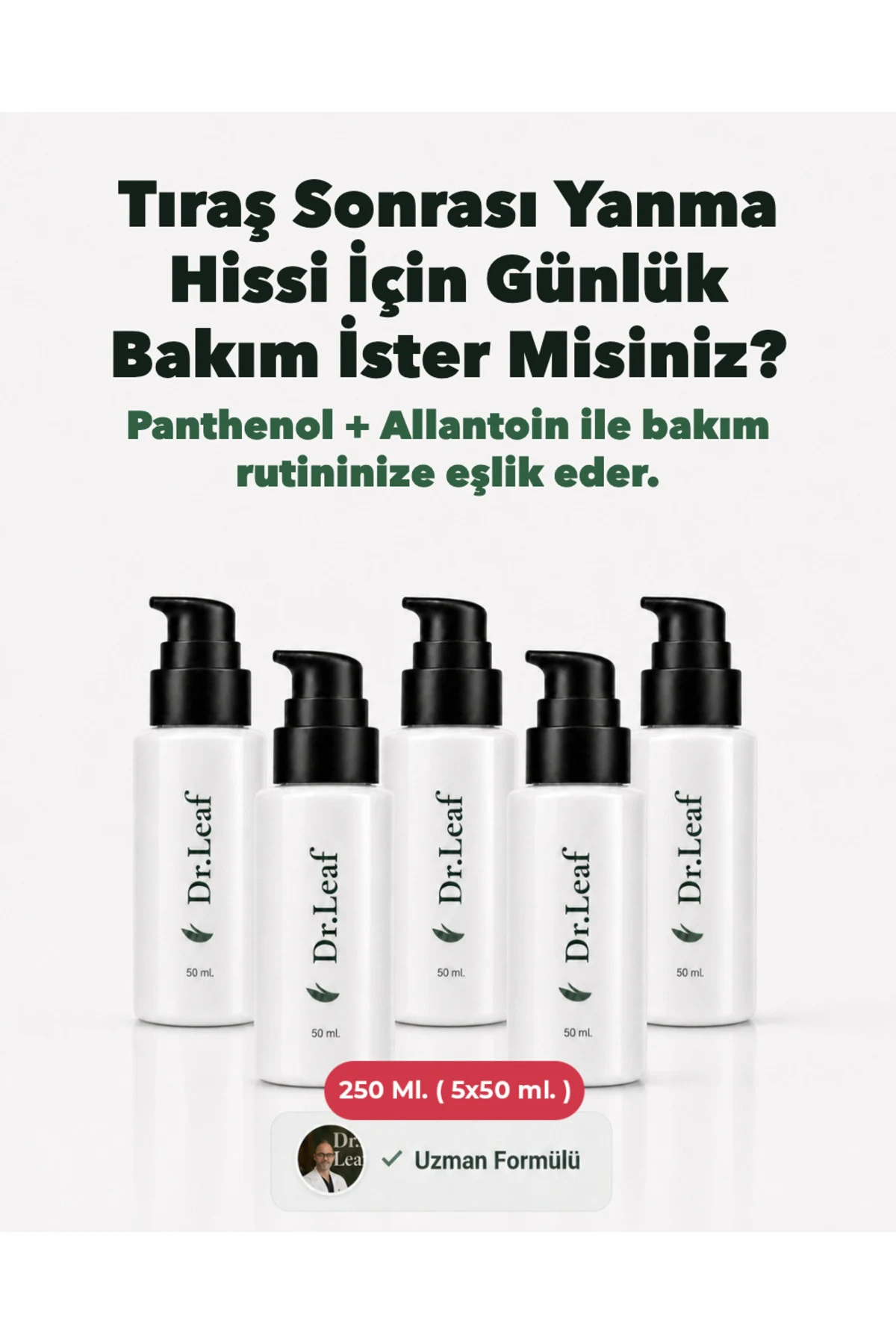 Tıraş Sonrası Kızarıklık Kremi 250 ml (5 x 50 ml - görsel 1