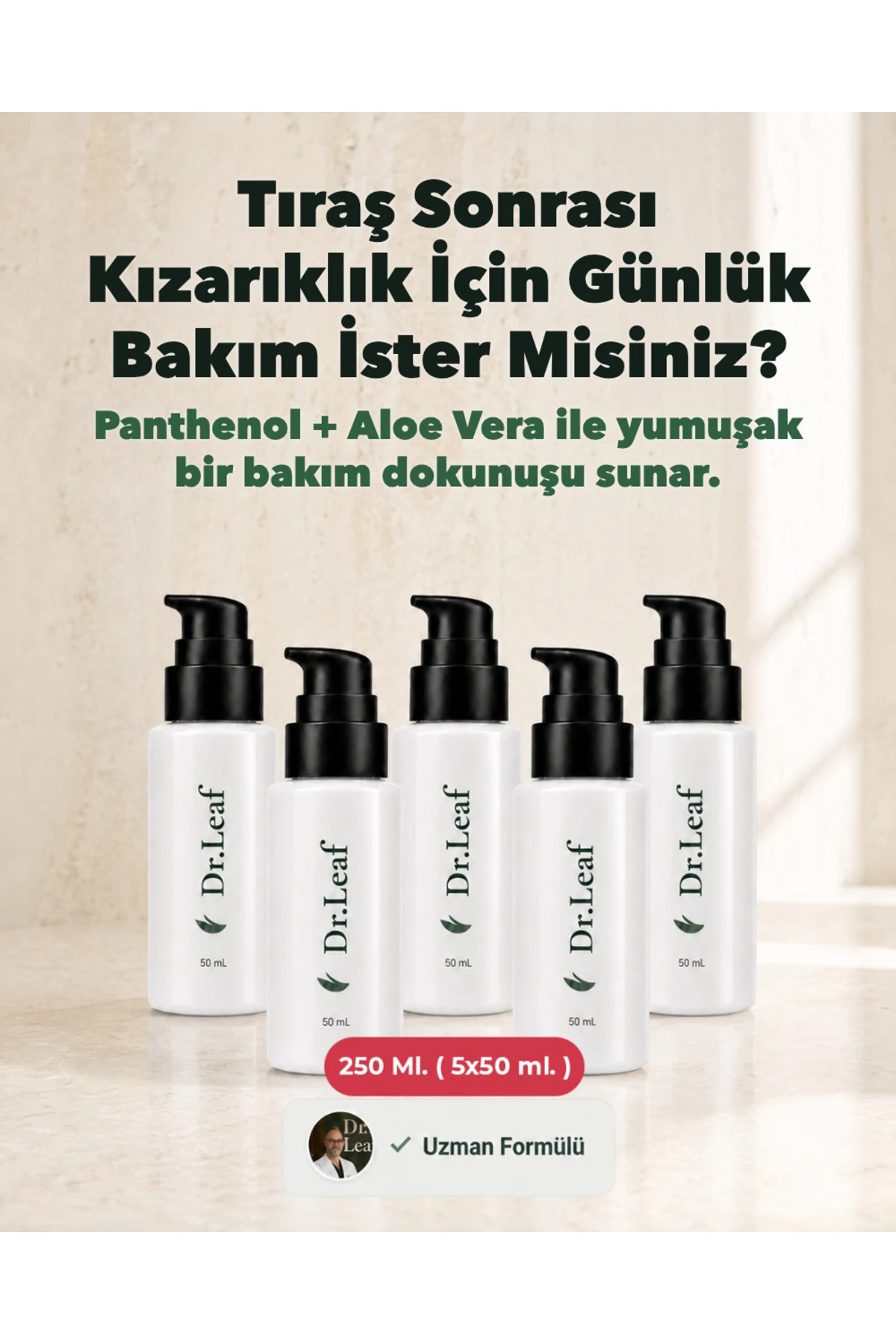 Tıraş Sonrası Yanma Hissi Bakım Kremi 250 ml (5 - görsel 1