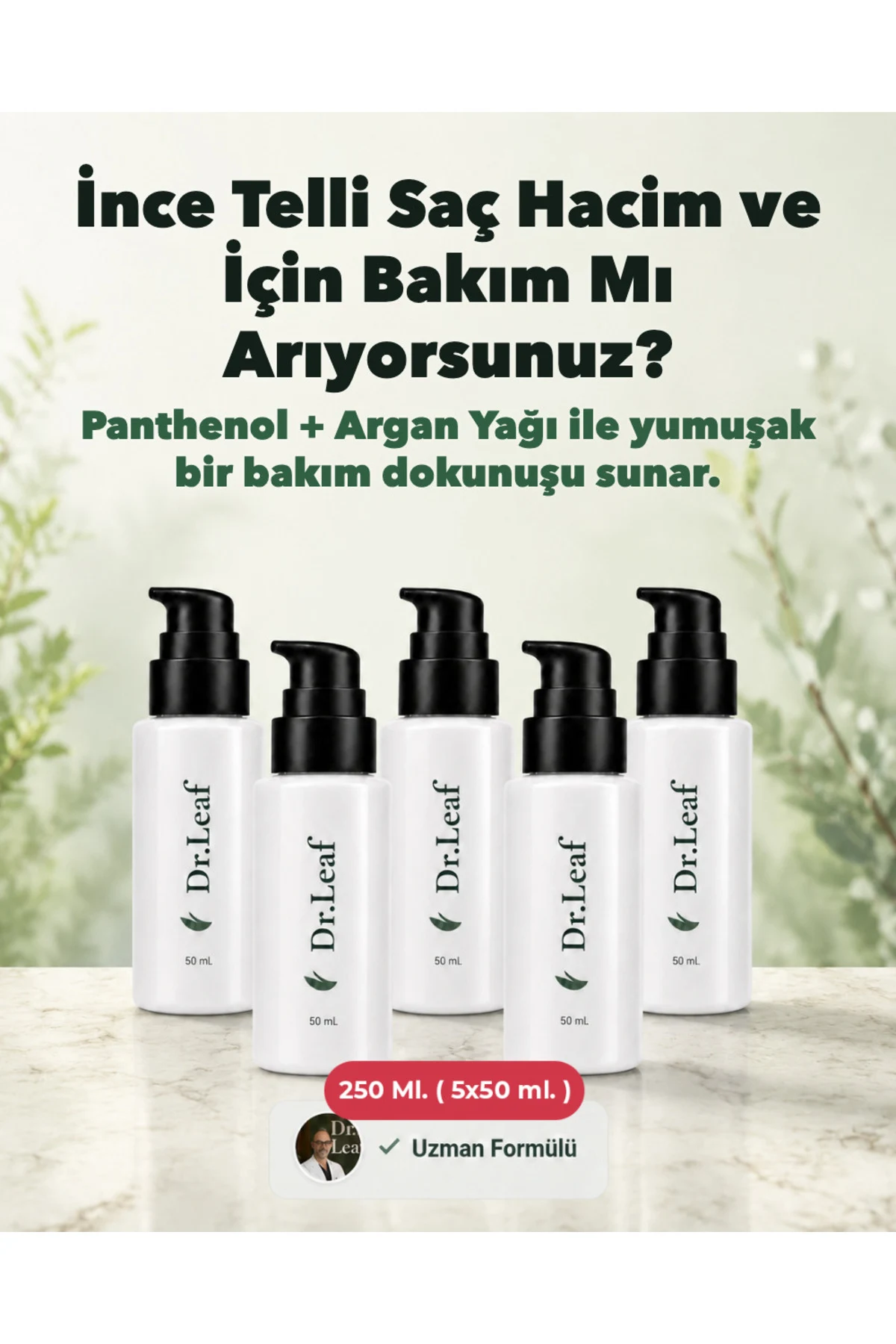 Yıpranmış İnce Telli Saç Bakım Kremi – Argan Yağ - görsel 1