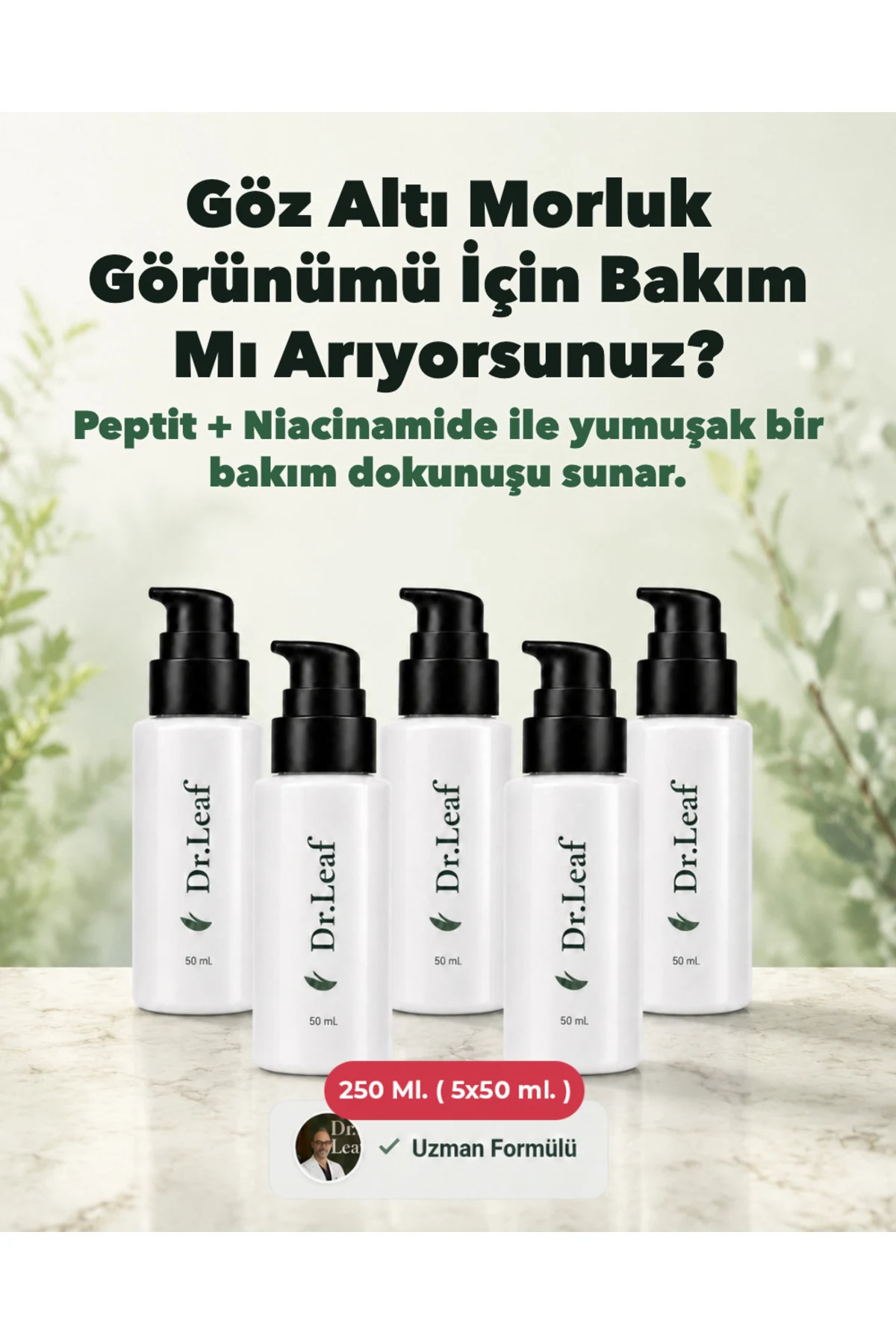 Yorgun Göz Altı Bakım Kremi – Peptit + Hyaluroni - görsel 1