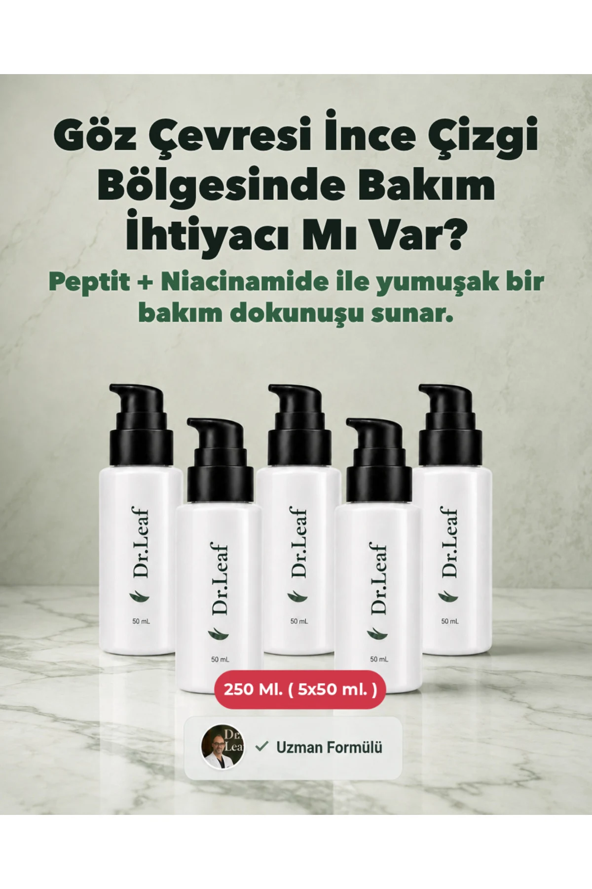 Yorgun Göz Altı Bakım Kremi – Peptit + Hyaluroni - görsel 1