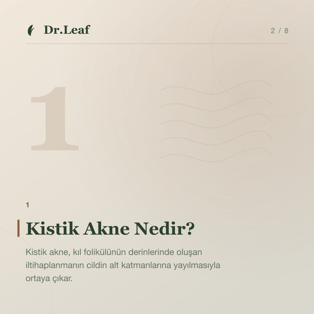 Kistik Akne Nedir? Belirtileri ve Yaklaşımı: Kistik Akne Nedir? — bilgi kartı 2
