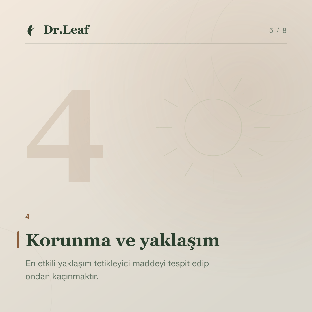 Kontakt Dermatit Nedir ve Neden Oluşur?: Korunma ve yaklaşım — bilgi kartı 5